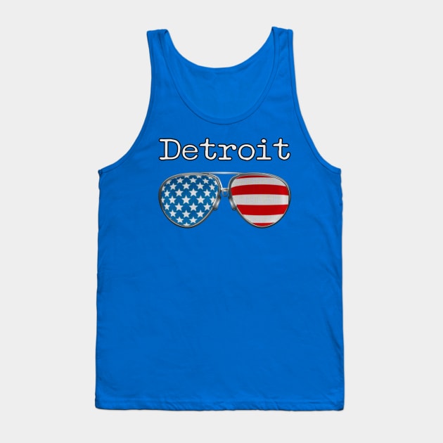 USA PILOT GLASSES DETROIT Tank Top by SAMELVES